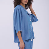 The Denim Edit Cropped Relaxed PJ Set