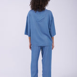 The Denim Edit Cropped Relaxed PJ Set