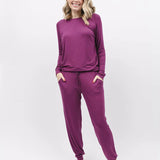 Carina Magenta Modal Knit Set