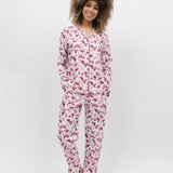 Eve Cream Berry Print PJ Set