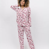 Eve Cream Berry Print PJ Set