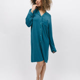 Maple Teal Modal Knit Nightshirt