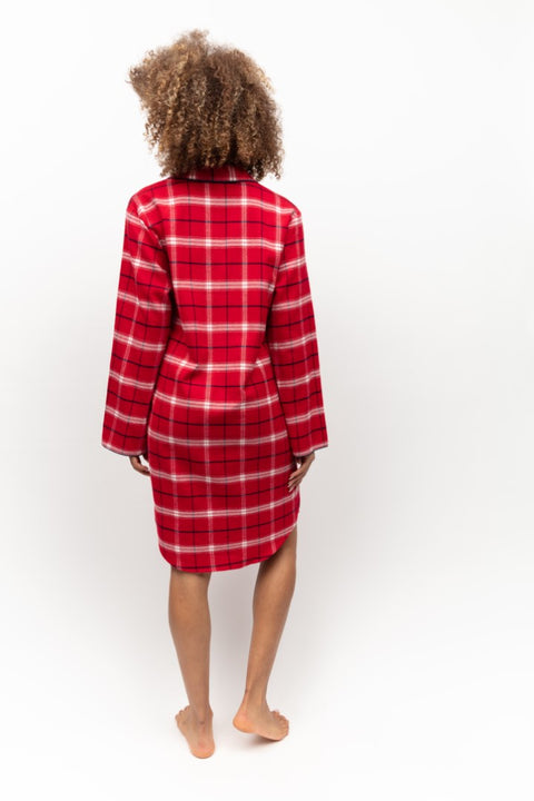 Noel Red Check Cosy Nightshirt