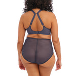 Back view of Elomi Charley Plunge Bra with flexible sweep construction and racerback adjustment.