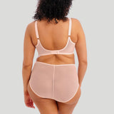 Back view of Elomi Matilda Full Brief with sheer blush back panel for a smooth, light finish.