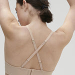 Angled back view of Essentiel Multi-Position Bra showing strap configuration options.