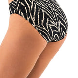 Silhouette Island Mid Rise Bikini Pant Monochrome