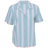 Francesca Printed Stripe Shorty PJ Set Pink/Mint