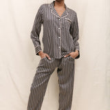 Brixton Black Geo Print Longsleeve PJ Set