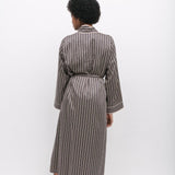 Brixton Black Geo Print Longsleeve Robe