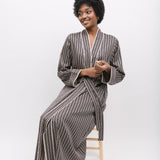Brixton Black Geo Print Longsleeve Robe