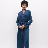 Southbank Navy Liva Modal Longsleeve Robe