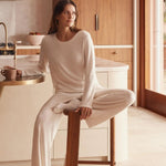 super soft cosy lounge set. butter soft pyjama set. warm stylish winter pj set