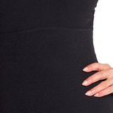 Fierce F/G Ruched Front One Piece Swimsuit Black