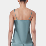 Silk Lace Cami and Short Set Moss