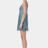 Silk Lace Chemise Moss