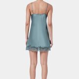 Silk Lace Chemise Moss