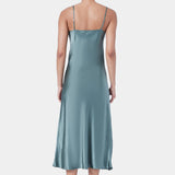 Silk Lace Slip Moss