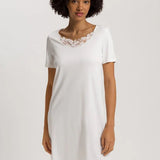 Kalea Short Sleeve Nightdress Off White