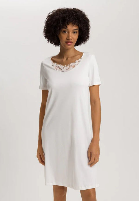 Kalea Short Sleeve Nightdress Off White