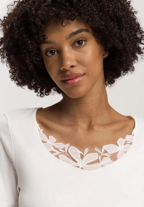 Kalea Short Sleeve Nightdress Off White