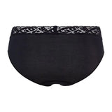 Hanro Moments Midi Lace Top Briefs Black