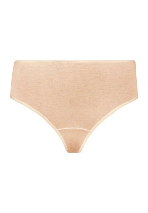 Hanro Moments Midi Lace Back Briefs Beige