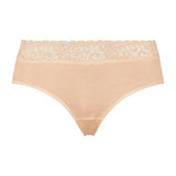 Hanro Moments Midi Lace Top Briefs Beige