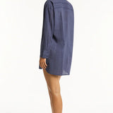 Heatwave Cover Up Shirt Indigo