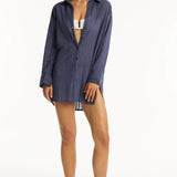 Heatwave Cover Up Shirt Indigo