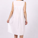 Susie Sleeveless Nightdress White