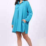 Pacific Swim Shirt Blue Danube Self Stripe