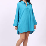 Pacific Swim Shirt Blue Danube Self Stripe