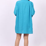 Pacific Swim Shirt Blue Danube Self Stripe