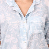 Floriage Revere Pyjama Set Sky/White