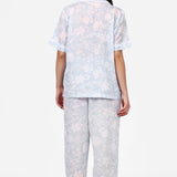 Floriage Revere Pyjama Set Sky/White