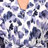 Watercolour Kimono Robe Navy