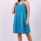 Frilly Nightie Blue Danube Stripe