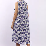 Watercolour Sleeveless Nightdress Navy