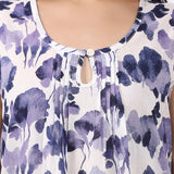 Watercolour Sleeveless Nightdress Navy