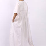 Sara Pintuck Short Sleeve Nightdress White