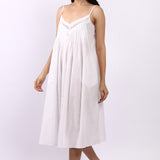 Susie Spaghetti Strap Nightdress White
