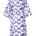Floral patterned robe on a white background