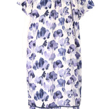 Watercolour Cap Sleeve Nightdress Navy