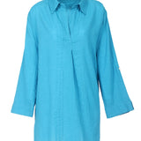 Pacific Swim Shirt Blue Danube Self Stripe