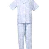 Floriage Revere Pyjama Set Sky/White