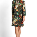 Hibiscus Mesh Beach Smock Cover Up Forest