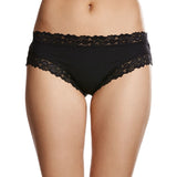 Parisienne Cotton Bikini Brief Black