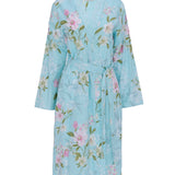 Juliette Cotton/Modal Floral Print Robe Mint