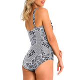 Tunsley DD/E Mesh Frill One Piece - Navy